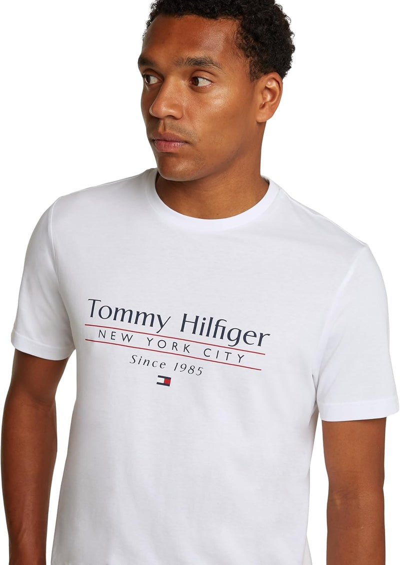 Tommy Hilfiger mens HILFIGER CENTER STACK TEE S/S T-Shirt