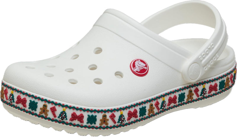Unisex Adults 10001-3UG Classic Clog - White Holiday