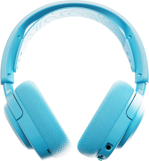 SteelSeries Arctis Nova 3X Wireless Gaming Headset - App Control - 40 Hour Battery - Neodymium Magnet Driver - 2.4GHz/Bluetooth - Detachable Microphone - Xbox PS5 PC Switch Mobile Devices - White - Nova Aqua