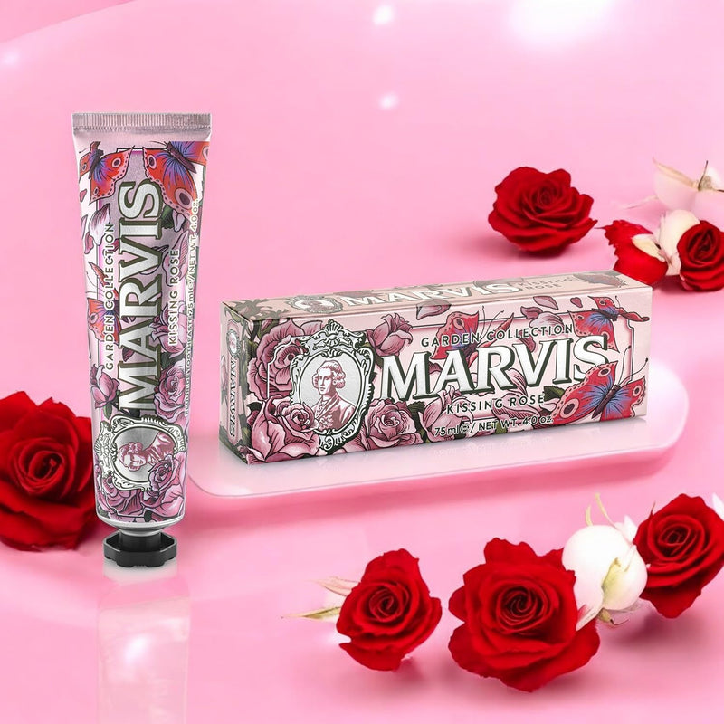 Kissing Rose Limited Edition Toothpaste, 75 ml, Sensational Flavoured Toothpaste for a Long-Lasting Freshness