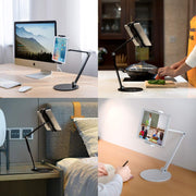 Surface Pro Stand, iPad Pro 12.9 Holder, Multi-Angle Adjustable Tablet Stand Holder for 4.7''- 13'' Screen Microsoft Surface Pro Series, iPad Pro 11/12.9, iPad, Mini, Air and More (Black) - Black