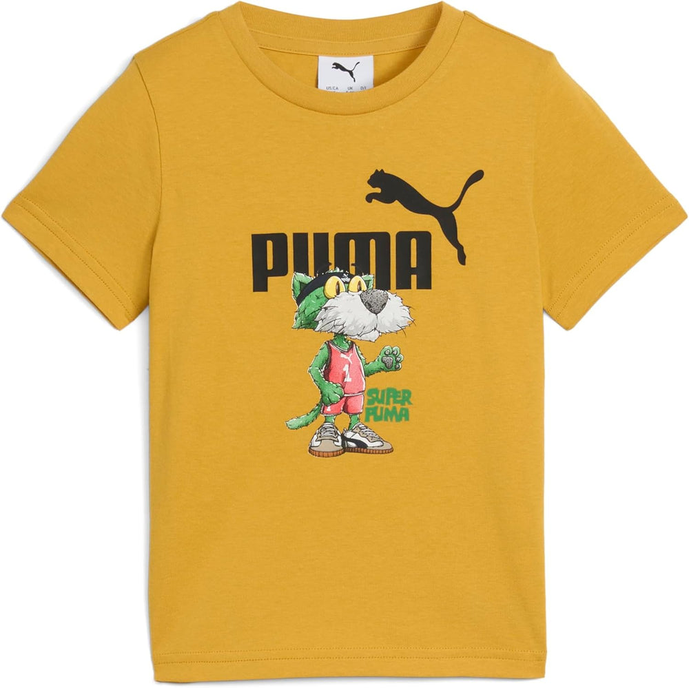 Unisex Kids SUPER PUMA Graphic Tee PS Archive Gold T-Shirt