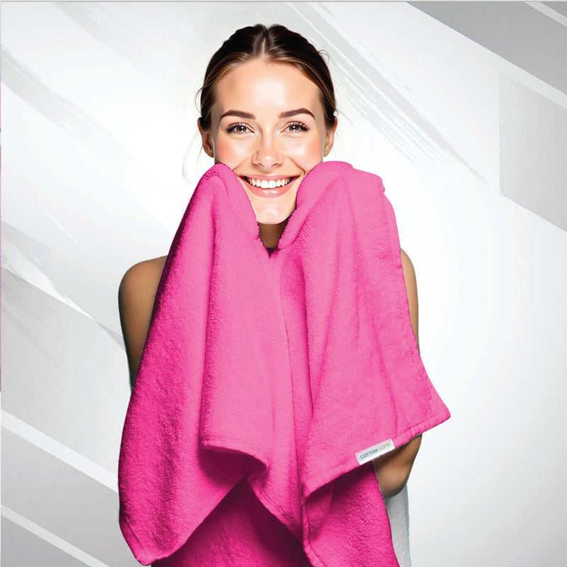 Cotton Home Rest Bath Towel- Set of 2 Sky Blue, Cotton Towel | 70x140cm / 27x55 inch, Luxury Hotel Towel Set Absorbent Durable Lightweight Washable Quick Dry Spa Quality Beach Pool Family Bath Towel.
