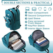 VASCHY School Backpack for Women, Unisex Large Bookbag Schoolbag Casual Daypack for High School/College/Teens/Travel/Work