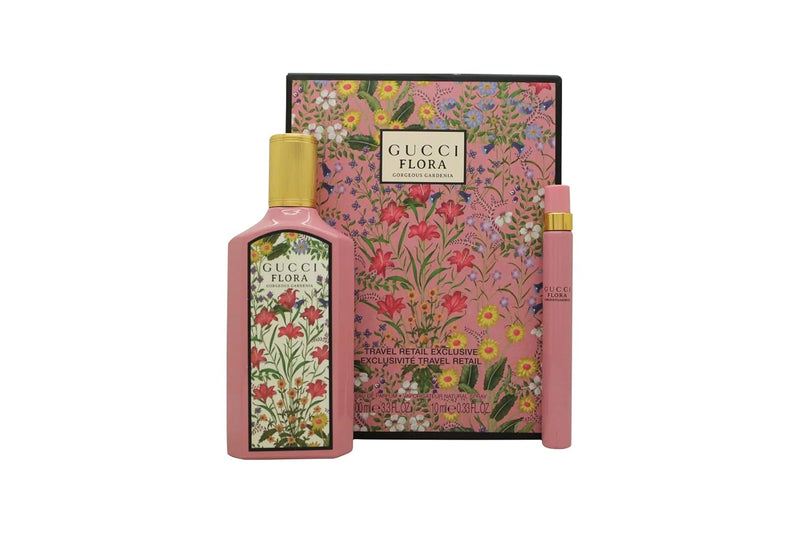Gucci Flora Gardenia 2 Piece Gift Set: Eau De Parfum 100ml - Eau De Parfum 10ml