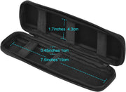 Hard Shell Pencil Case, Stylus Pen Case Holder Slim Pen Case, Small Travel Pen EVA Pocket Pencil Case for Executive Fountain Pen Mechanical Pencil Ballpoint Pens, Black