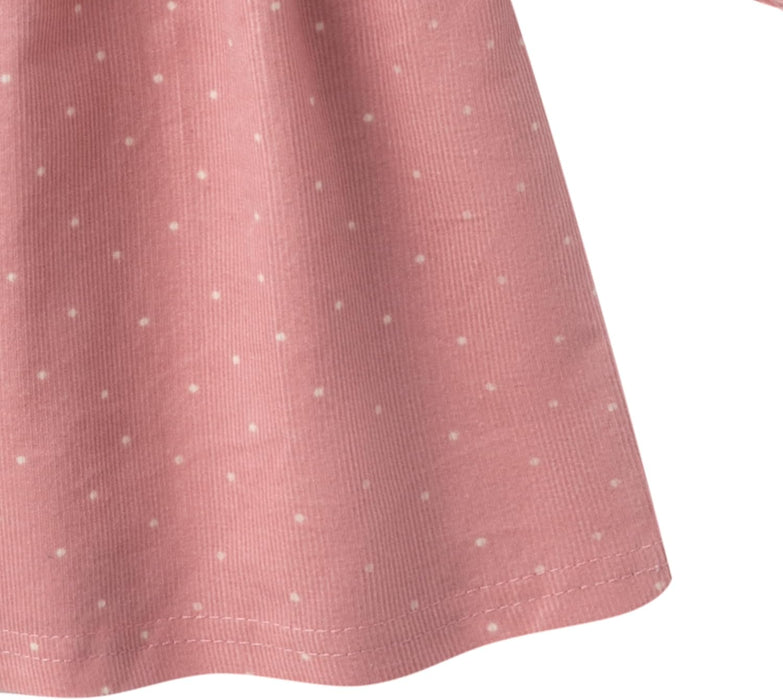 Disney Minnie Mouse Baby Girls Long Sleeve Corduroy Dress with Tights 2 Piece Set for Infants