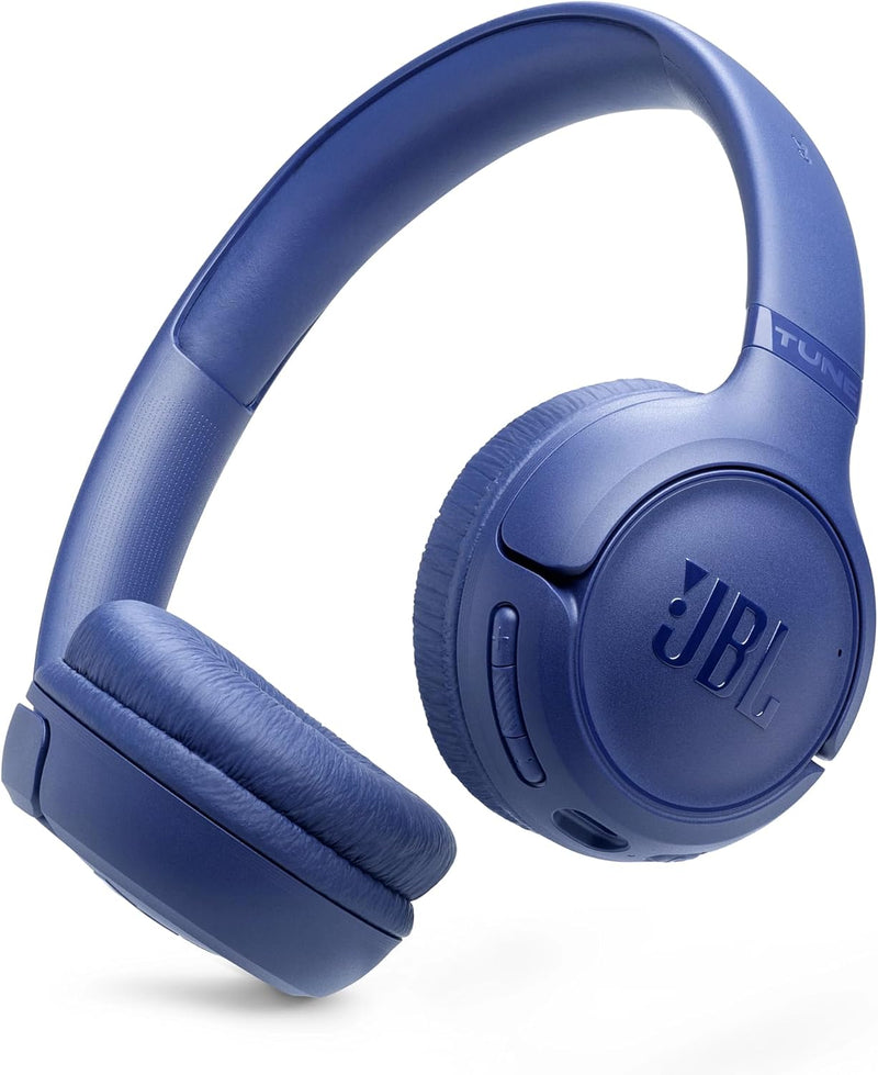 JBL Tune 520C USB-C Wired Headphones Hi-Res Audio, Pure Bass Sound, 3-Button Remote, Padded On-Ear Design Purple - JBL TUNE 530BT Blue