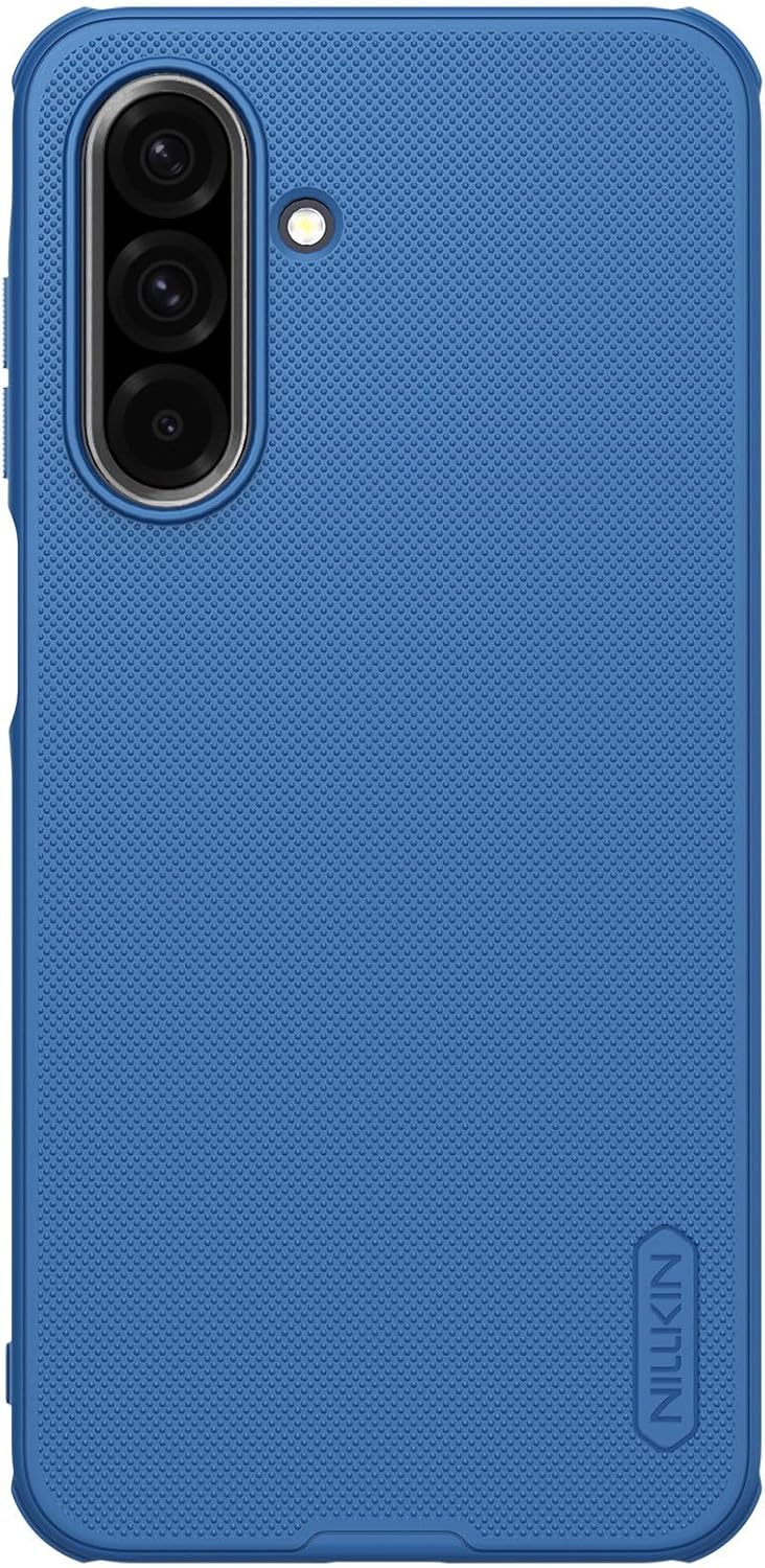 Nillkin Super Frosted Shield Pro Case for Samsung Galaxy S23 Ultra Matte Anti-Slip Protective Cover with Shock Absorption, Raised Lens Guard & Precise Fit Black - Blue