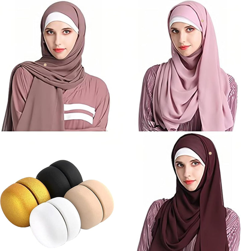 FLAFARY Hijab Magnetic Pins Strongest Commercial Strength Hijab Pins for Women Multi-Use Scarf and Hijab Magnets Pin-less Fabric Magnets