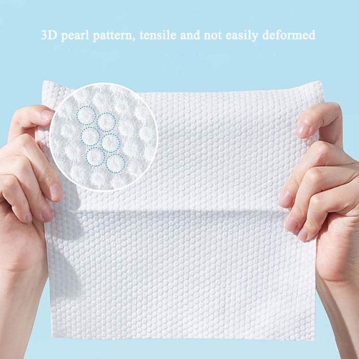 4 packs of disposable soft washcloths, wet and dry make-up remover wipes, dry wipes for washing and drying, facial wipes for cleansing, skin care and make-up removal