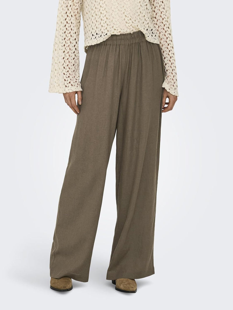 ONLTOKYO HW LINEN BLEND PANT PNT NOOS - Cub