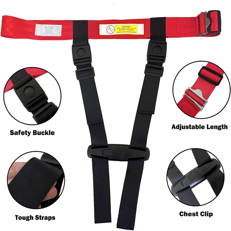 TOEASYWAY Child Airplane Safety Travel Harness, Safety Restraint System Helps Keep Your Child Safe, Child Aviation Flight Seat Device/Seat Belt Accessories for Child Travel