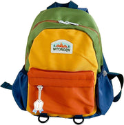 Kids Backpack, 27x13x34cm, Colourful Oxford Fabric School Bag, Lightweight Travel Rucksack for Boys and Girls