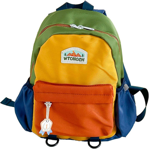Kids Backpack, 27x13x34cm, Colourful Oxford Fabric School Bag, Lightweight Travel Rucksack for Boys and Girls