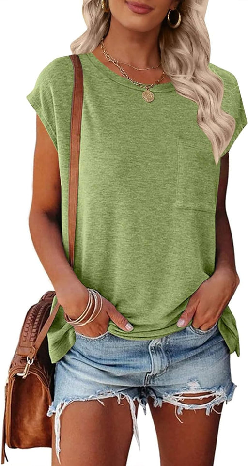 womens Classic Blouse - Avocadogreen