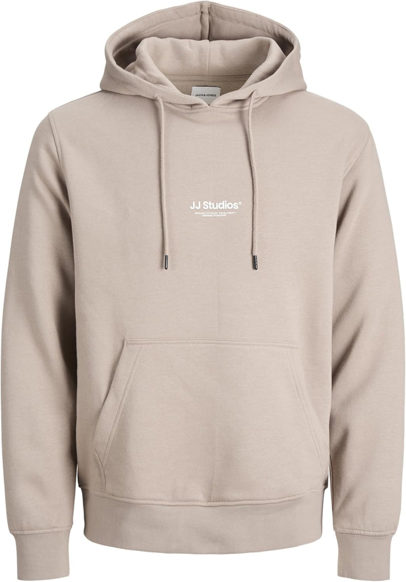 mens Jjesoho Sweat Hood Noos Jjesoho Sweat Hood Noos (pack of 1) - Mocha Meringue