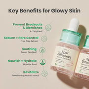 AXIS-Y Spot The Difference Blemish Spot Treatment 15ml - 4-Terpineol 2% Niacinamide AHA BHA Soothes Breakouts & Skin Barrier Repair - Vegan Korean Skin Care Face Serum - 0.50 fl. oz.