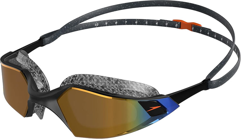 Speedo Unisex Aquapulse Pro Mirror Swimming Goggle - One Size GREY