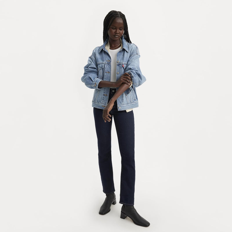 314 Shaping Straight Jeans for Women, Dark Indigo