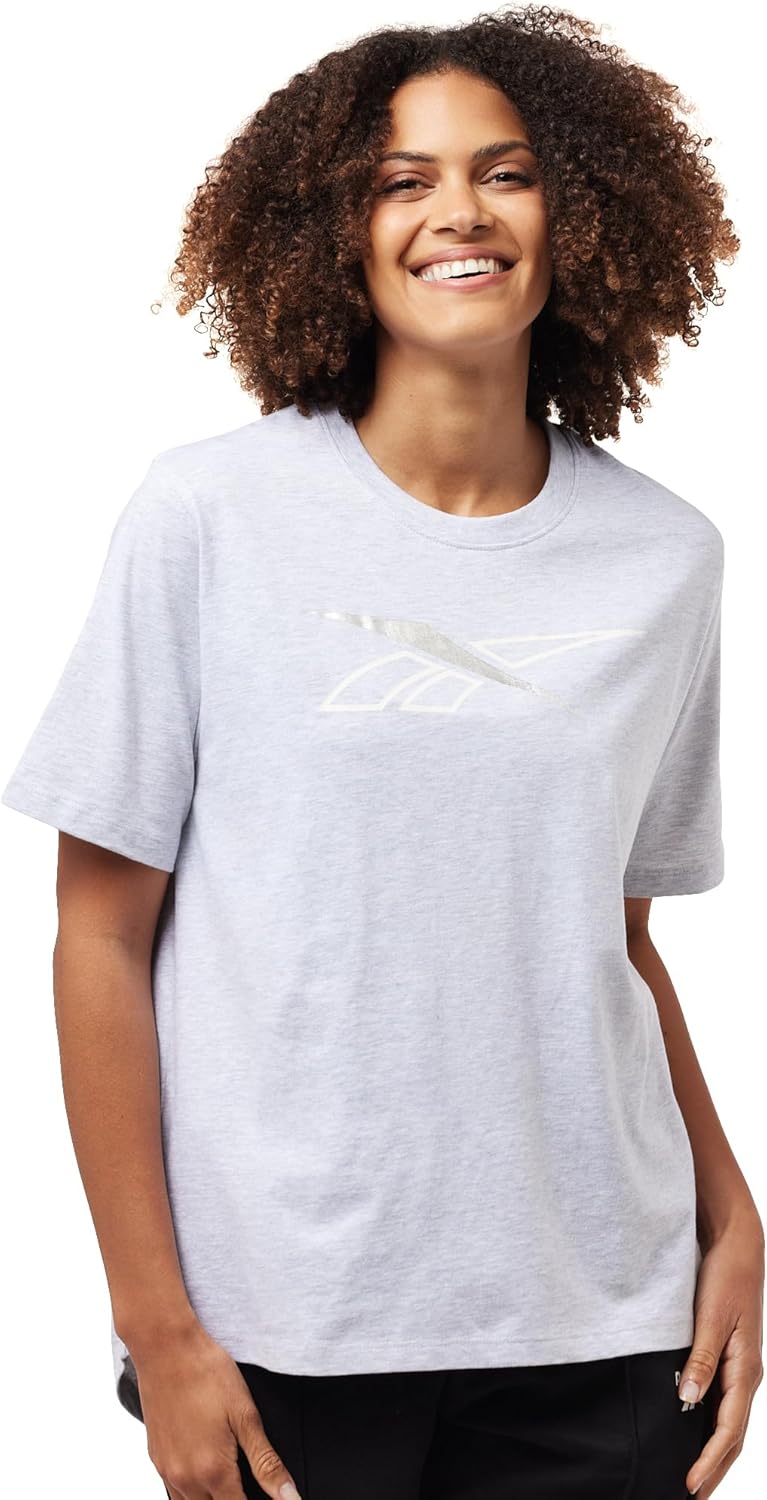 Womens BRIELLE CREW NECK OVERSIZED SS TEE T-shirt (pack of 1) - SILVER GREY MARL