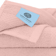 White Classic Luxury Cotton Washcloths - Small Hotel Spa Bathroom Face Towel | 12 Pack |