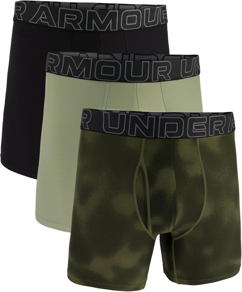 Under Armour mens Ua Performance Tech Boxerjock 6in 3-pack Boxer Briefs (pack of 3)