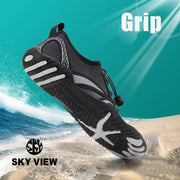 SKY VIEW Water Shoes for Men Women River Shoes Adult Swim Beach Lake Pool Aqua Socks Barefoot Quick Dry for Hiking Surfing Kayaking Cruise Ship Essentials