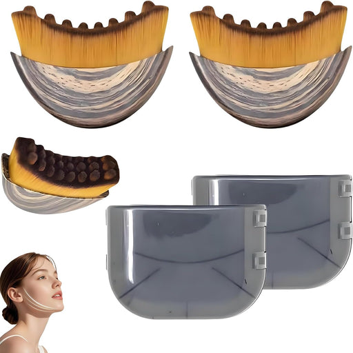 Waytiffer Lymphatic Contour Face Brush, Dry Brushing Lymphatic Drainage Brush for Face Chin & Jawline Sculpting, Face Massager and Facial Brush for Relaxation, Lymphatic Drainage Skin Care Tools