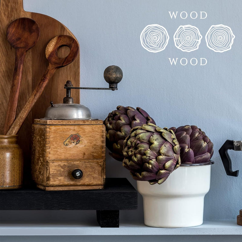 Nuogo Wood Riser Tray Soap, Stand Soap Tray for Kitchen Sink, Wood Pedestal for Kitchen Counter Sink Stand Decorative Rustic Bathroom Dishes for Plant Bottles Candles Display (Natural, 9 x 6 Inch)