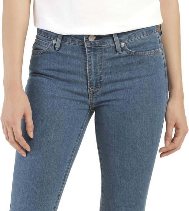 Levi's A7090-0001 Women's Mid Rise 711 Skinny Jeans, Ebony Black Size 26W/28L