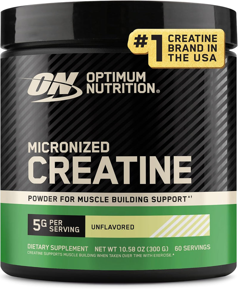 (ON) Micronized Creatine Powder - 100 Gram, 33 Serves, 3g of 100% Creatine Monohydrate per serve, Supports Athletic Performance & Power, Unflavored. - 300g