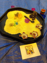 Large Tuff Tray for Kids Multi-Purpose Messy Play Tray for Sensory Activities, Arts & Crafts, Sand, Water, and Outdoor Play (Black, 100cm)