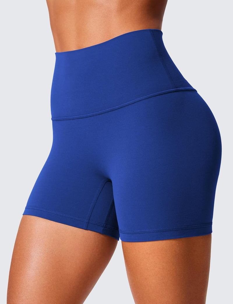 CRZ YOGA Womens Butterlift High Waist Scrunch Butt Biker Shorts 4 Inches - No Front Seam Workout Yoga Gym Booty Shorts