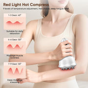 Body Sculpting Machine Lymphatic Drainage Massager & Anti Cellulite Massage Tool,with Microcurrent, Light Heat & Vibration for Legs, Arms & Belly, Body,Helps Reduce Cellulite