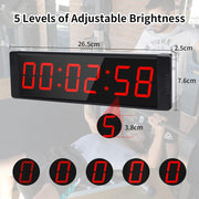 Countdown Timer, Gym Timer with Start/Stop Button, Portable Digital Stopwatch with Remote Control, Interval Timers, Large 12/24H LED Clock for Workout, Sports, Home, Gym