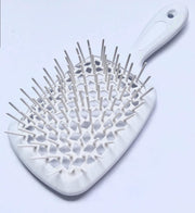 ALANX Detangler Hairbrush ï¼ŒMassage Curl Combï¼ŒDetangling Hair Brush for Women, Girls and Kids for Wet, Dryï¼ŒFine, Curly, Thick and Long Hair (WHITE/YELLOW)