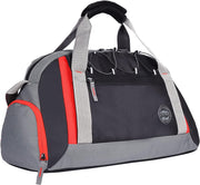 Yoga 30L Medium Water Resistant Travel Duffle Bag/Gym Bag/Sports Duffle for Men/Women(Grey-Black-Orange)