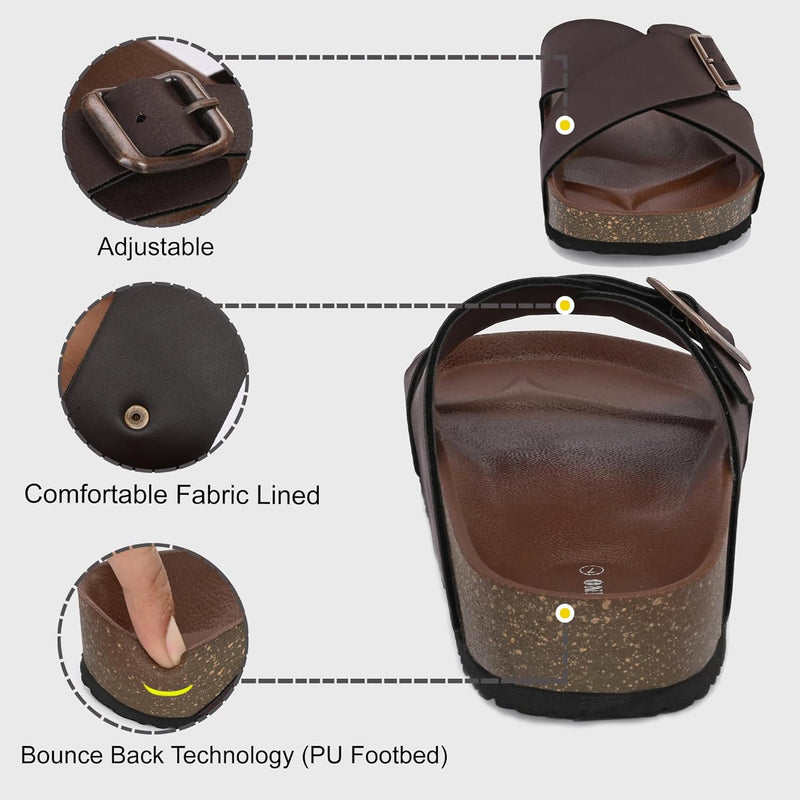 Centrino 7311 mens Cushion Sliders/Slippers | PU Padding on the Footbed | Bounce Back Technology | Comfortable & LightWeight | Waterproof & Everyday Flip Flops for Men and boys