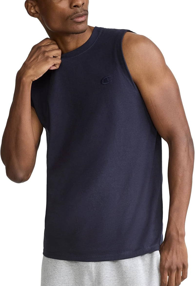 Mens Classic Jersey Muscle T-shirt Shirt (pack of 1) - Navy