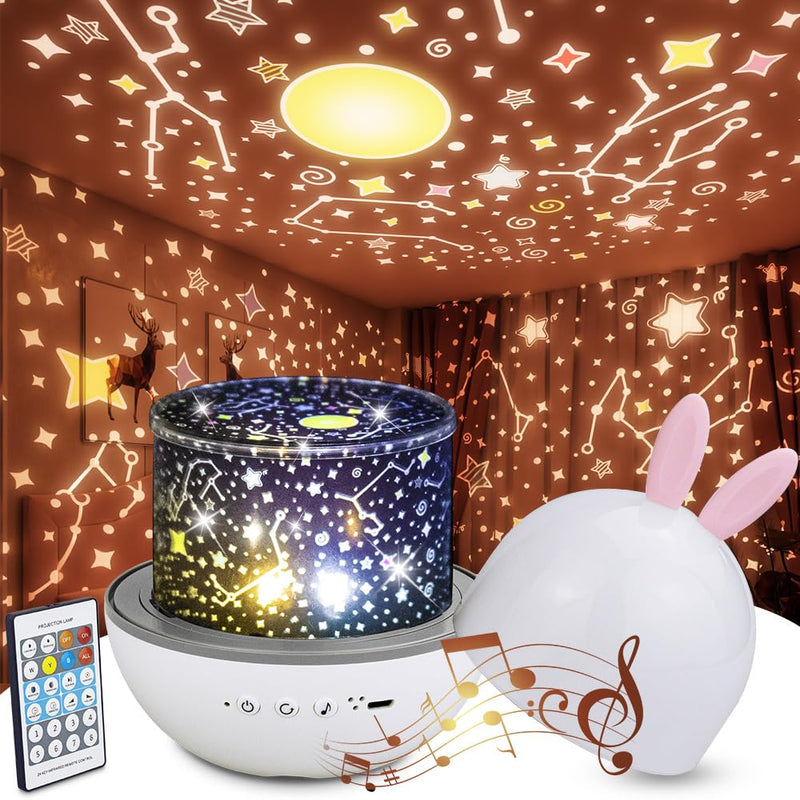 Oxsaytee Star Projector Night Light for Kids, Kids Night Light Projector with Remote AUTO Timer Dimmable for Bedroom Decor Rechargeable Toddler Night Light for Boys Girls Baby Gift