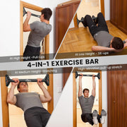 CLOUDFOUR Pull Up Bar, Adjustable Strength Training Chin up Bar, Door Bar 78-98cm, Indoor Fitness Bar, Workout Equipment for Home Gym Sports Exercise Upper Body Workout, Safe Locking Non-slip