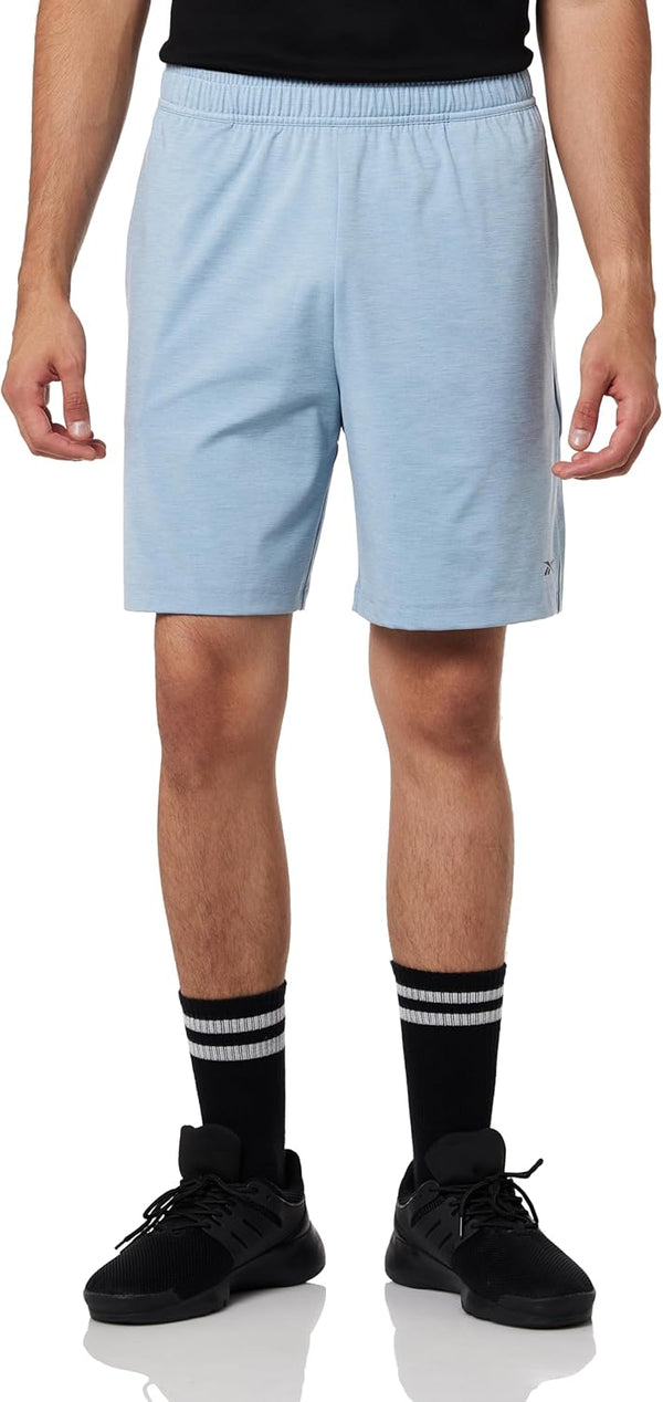 mens YOGA SHORT Shorts (pack of 1) - LEISURE BLUE MARL