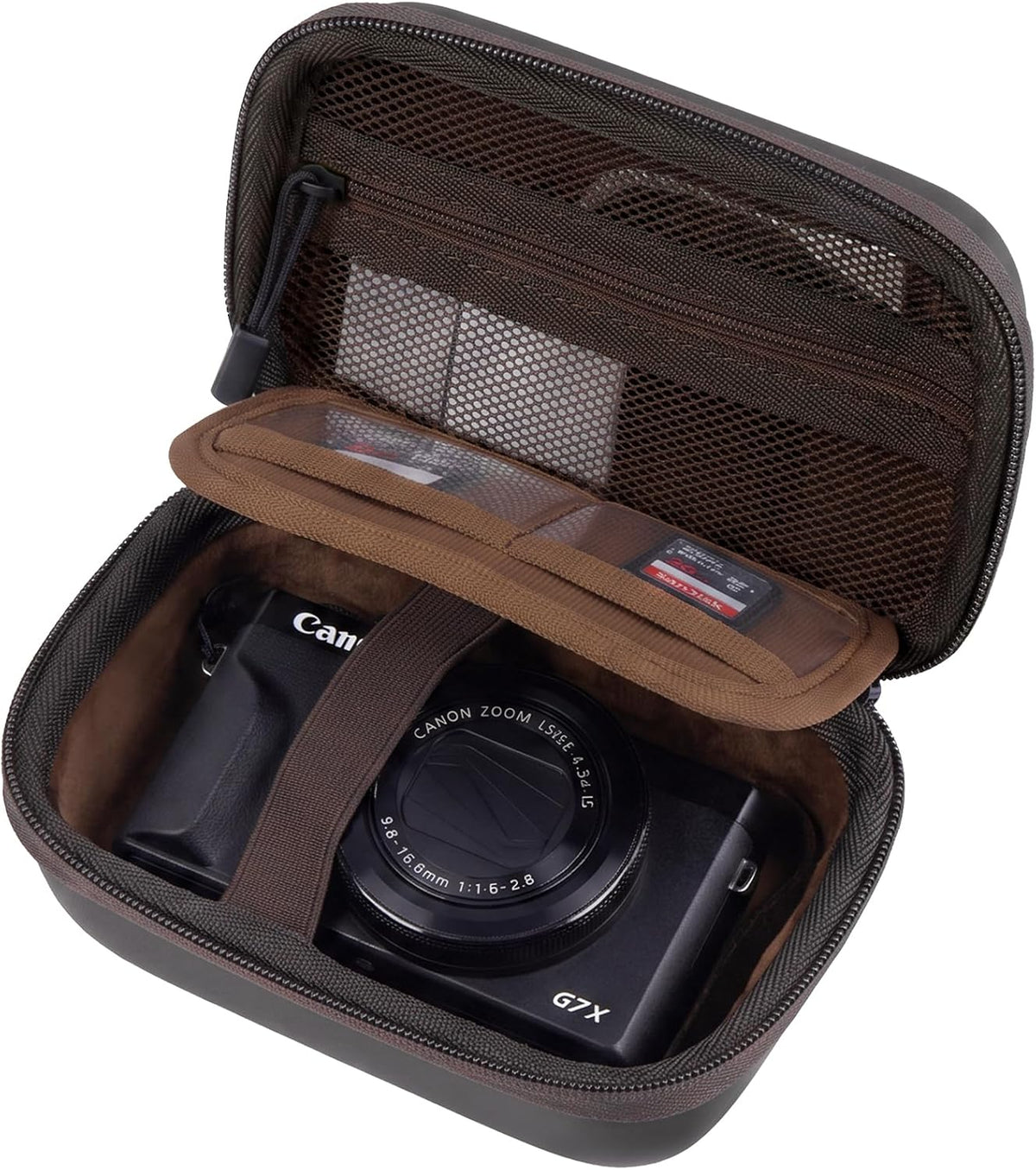 ProCase Hard Shell Digital Camera Case for Canon G7X Mark III -Black Compact Small Cameras Travel Carrying Storage Bag for Sony Cybershot, PowerShot SX740, Ricoh GR III, Kodak Pixpro – image 3