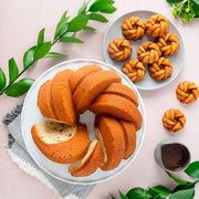 Nordic Ware 95377 Bundtlette Pan 75th Anniversary Braided Bundt Bites, Gold