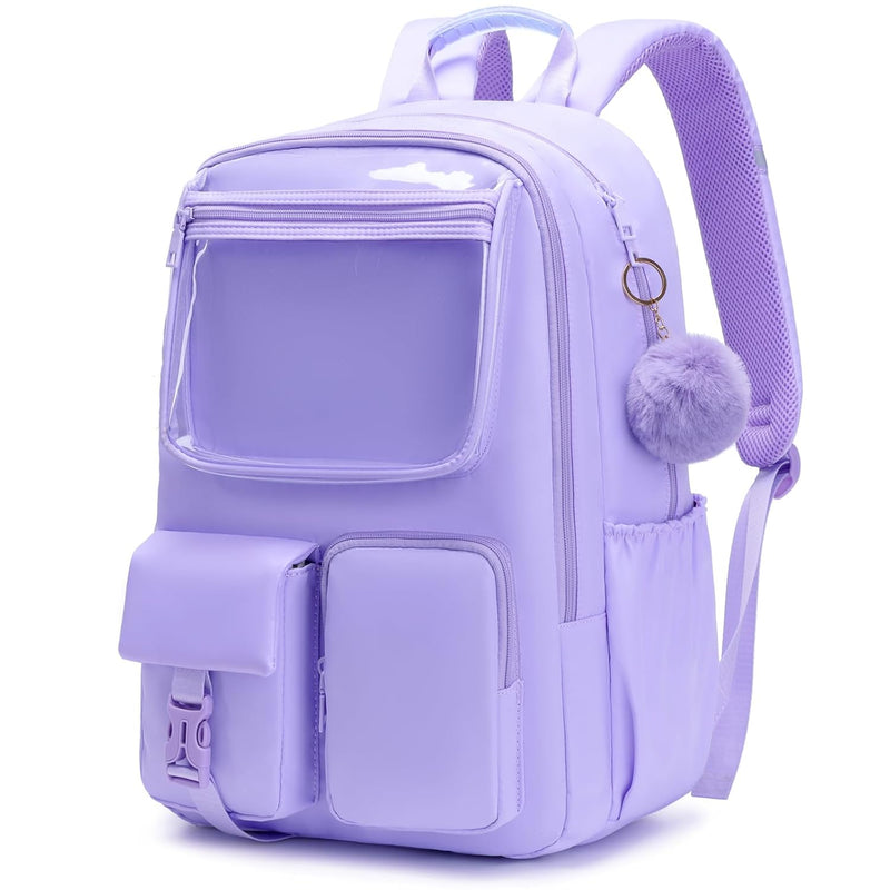 Ocbabe Backpack for Girl Plain Laptop Backpack 15.6 inch Bookbag,Daypack,Water Resistant College School Bag for Student