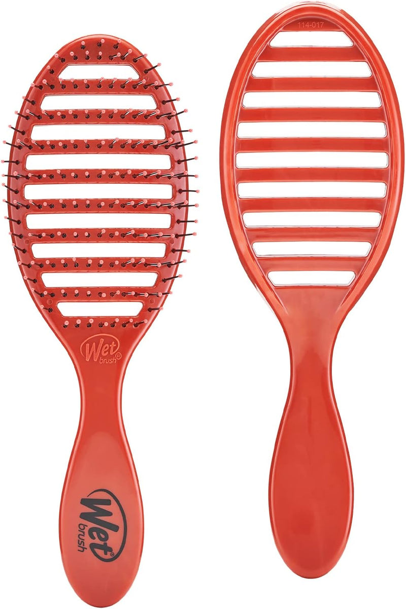 Wet Brush Speed Dry Hair Brush - Color Wash, Watermark - Vented Design and Ultra Soft HeatFlex Bristles Are Blow Dry Safe With Ergonomic Handle Manages Tangle and Uncontrollable Hair - Pain-Free