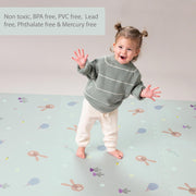 Taf Toys Baby Play Mat - Tummy Time & Crawling Foam Mat with Interlocking Floor Tiles, 72x48 Inches Puzzle - X-Large Play Mat for Infants & Toddlers