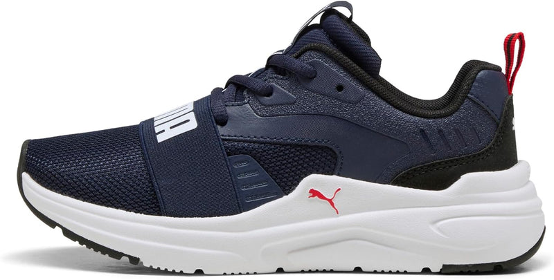 Kids Softride Wired 2 Jr, Low Boot,PUMA Navy-PUMA Black-PUMA White-PUMA Red, 38 EU