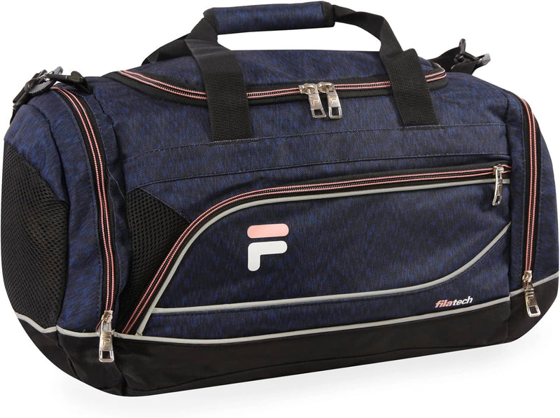 Sprinter 19" Sport Duffel Bag, Black/Teal - Static Blue Pink